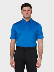 Odyssey Double Stitch Polo In Magnetic Blue
