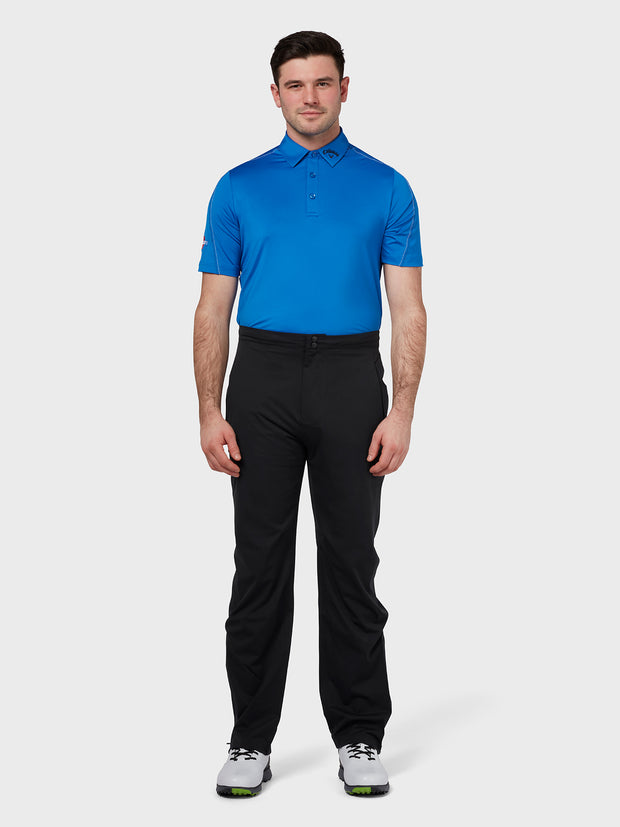 Odyssey Double Stitch Polo In Magnetic Blue