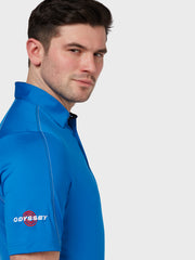 Odyssey Double Stitch Polo In Magnetic Blue