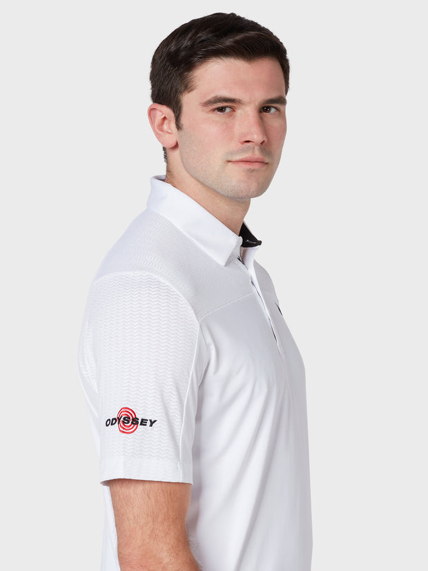 Odyssesy Ventilated Polo In Bright White