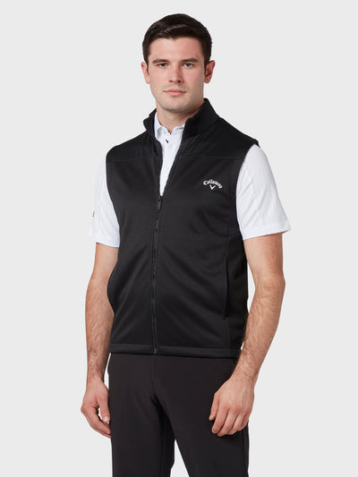 Swingtech™ Fleece Gilet In Caviar