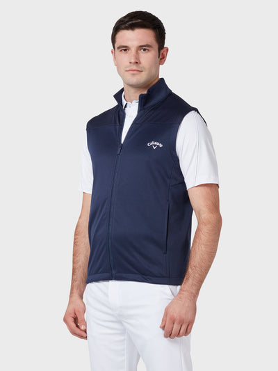 Swingtech™ Fleece Gilet In Peacoat