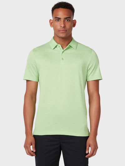 Soft Touch Solid Polo In Summer Green