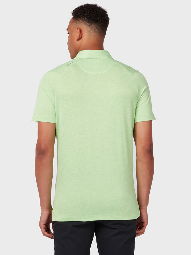 Soft Touch Solid Polo In Summer Green