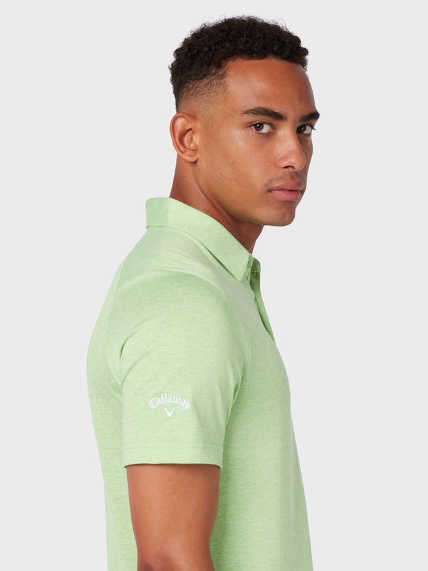 Soft Touch Solid Polo In Summer Green