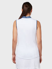 Engineered Fading Shift Geo Printed Women's Top In Brilliant White