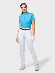 Texture Women's Polo In Blue Sea Star Heather
