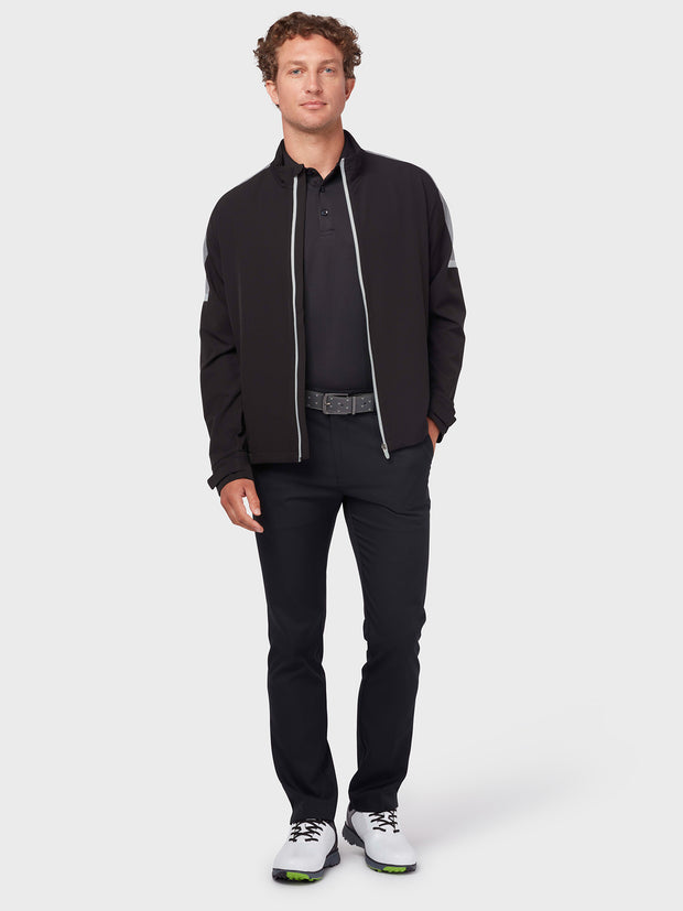 Shoulder Block Windbreaker In Caviar