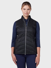 Women's Quilted Gilet In Caviar