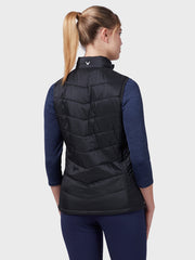 Women's Quilted Gilet In Caviar