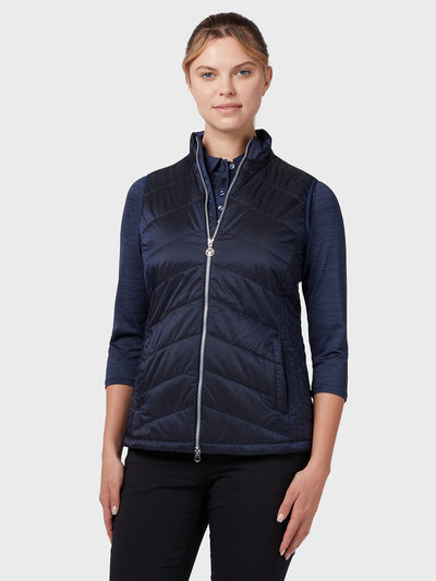 Women's Quilted Gilet In Peacoat