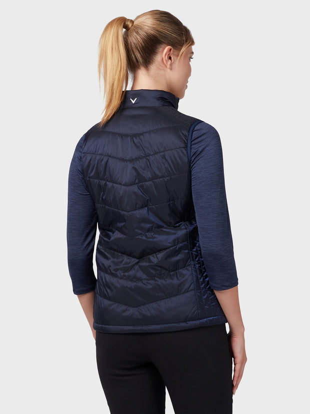 Women's Quilted Gilet In Peacoat
