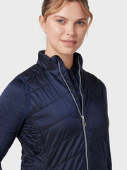 Women's Quilted Gilet In Peacoat