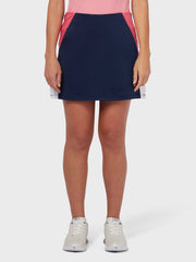 Colour Block Women's Skort In Peacoat