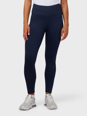 High Waisted Women's Thermal Legging In Peacoat