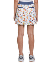 Geo Print Flounce Women's Golf Skort In Brilliant White