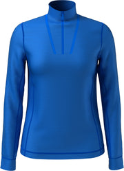 1/4 Zip Women's Chev Top In Blue Sea Star