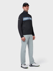 Energy Stripe Print Pullover In Caviar