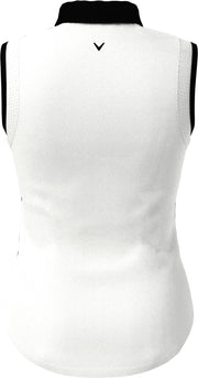 Engineered Evanescent Geo Women's Polo In Brilliant White