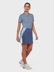 Colour Block Women's Skort In Blue Indigo