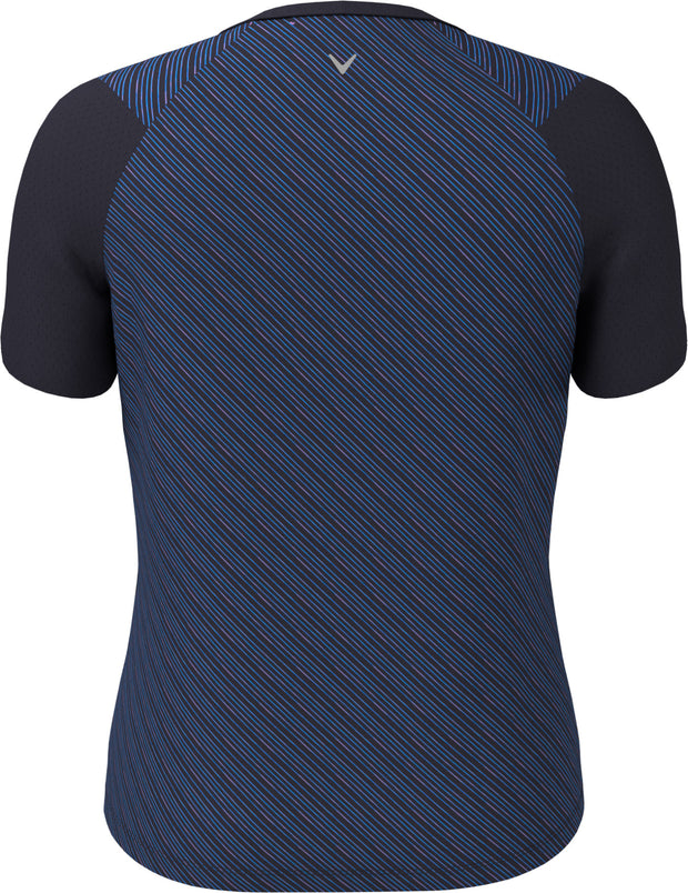 Mitered Reflection Stripe Top In Odyssey Gray