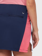Colour Block Women's Skort In Peacoat
