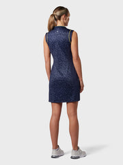 Shape Shifter Geo Print Women's Dress In Peacoat