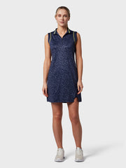 Shape Shifter Geo Print Women's Dress In Peacoat