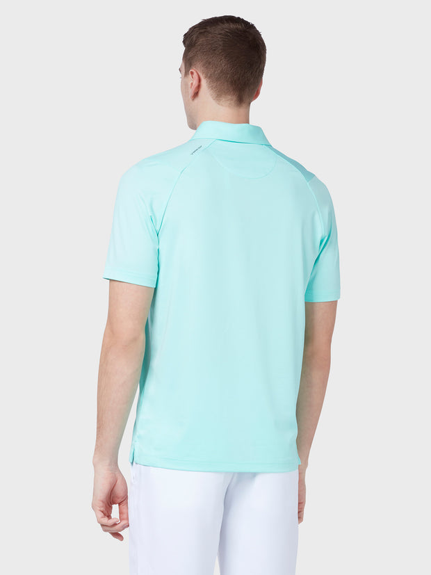 Swing Tech Tour Polo In Aruba Blue