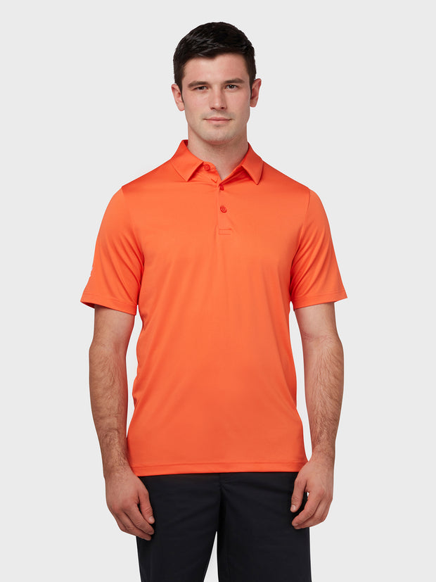 Swing Tech Tour Polo In Tigerlily