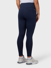 High Waisted Women's Thermal Legging In Peacoat