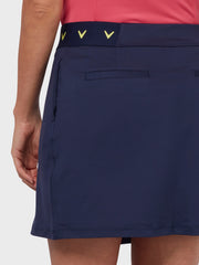 Camo Wrap Women's Skort In Peacoat