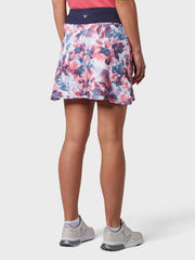 Floral Printed Women's Skort In Fruit Dove
