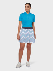 Texture Women's Polo In Blue Sea Star Heather